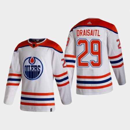 Camisola Edmonton Oilers Leon Draisaitl 29 2020-21 Reverse Retro Authentic - Homem